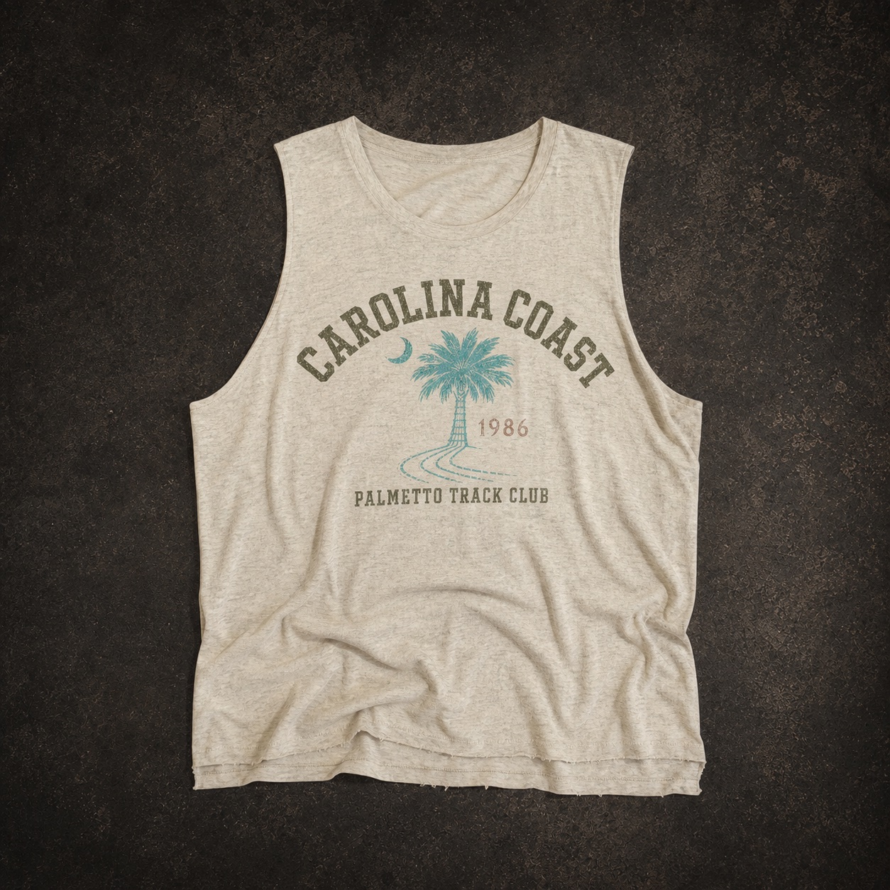 Front of Carolina Coast Track Club 1986 Tank