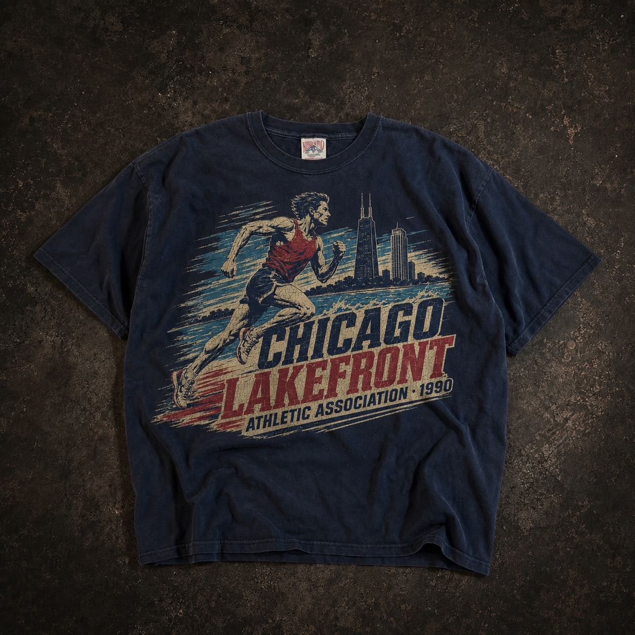 Front of Chicago Lakefront Athletic Association 1990 Tee
