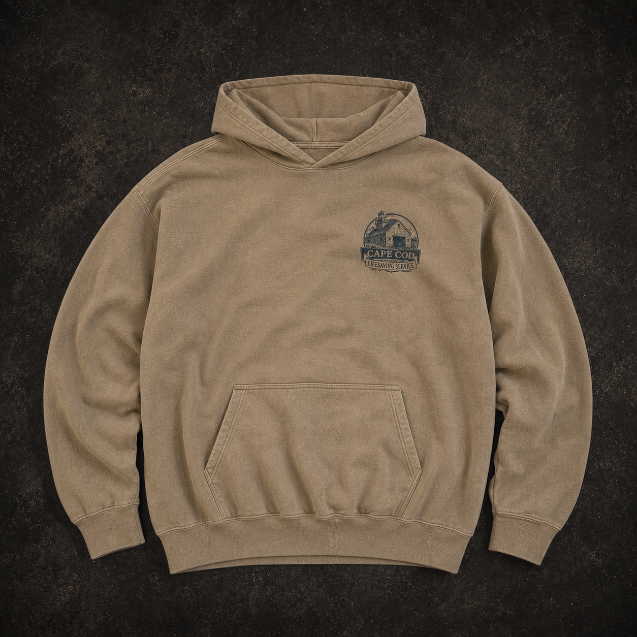Front of Cape Cod Lifesaving Service 1984 Hoodie